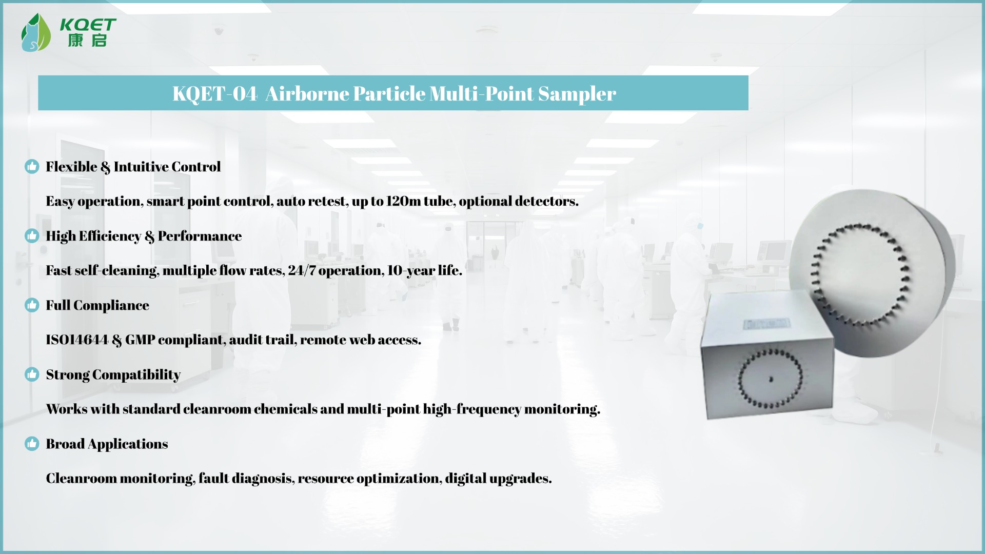 KQET-04 Airborne Particle Multi-Point Sampler